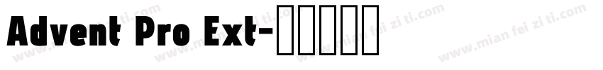 Advent Pro Ext字体转换